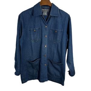 WAY TO GO‎ Vintage Embroidered Blue Denim Womens Jacket 90s 4-Pocket Large